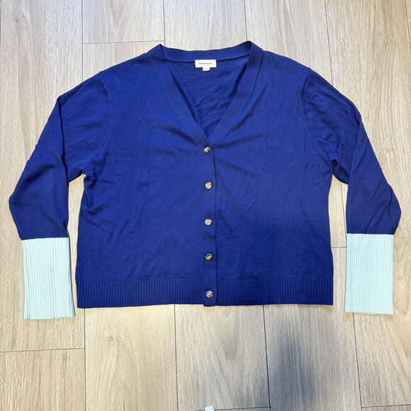 Summersalt Women’s Size XL Blue The Perfect Lightweight Cardigan Sweater - Picture 5 of 13